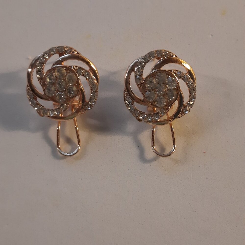 Brand New Flower Shape with beads Sud  Earrings